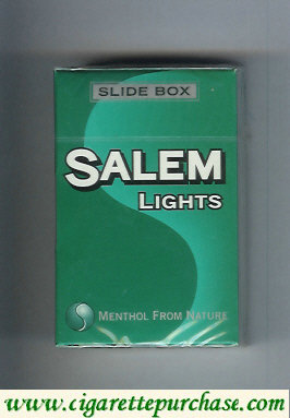 Salem Lights Slide box cigarettes hard box
